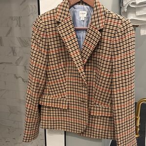 J. Crew Multicolor Checkered Blazer